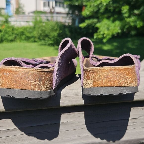 Purple Suede Women's Sandals - Picture 8 of 9